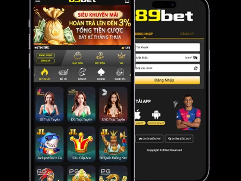 Đăng nhập và chọn nạp tiền KU Casino