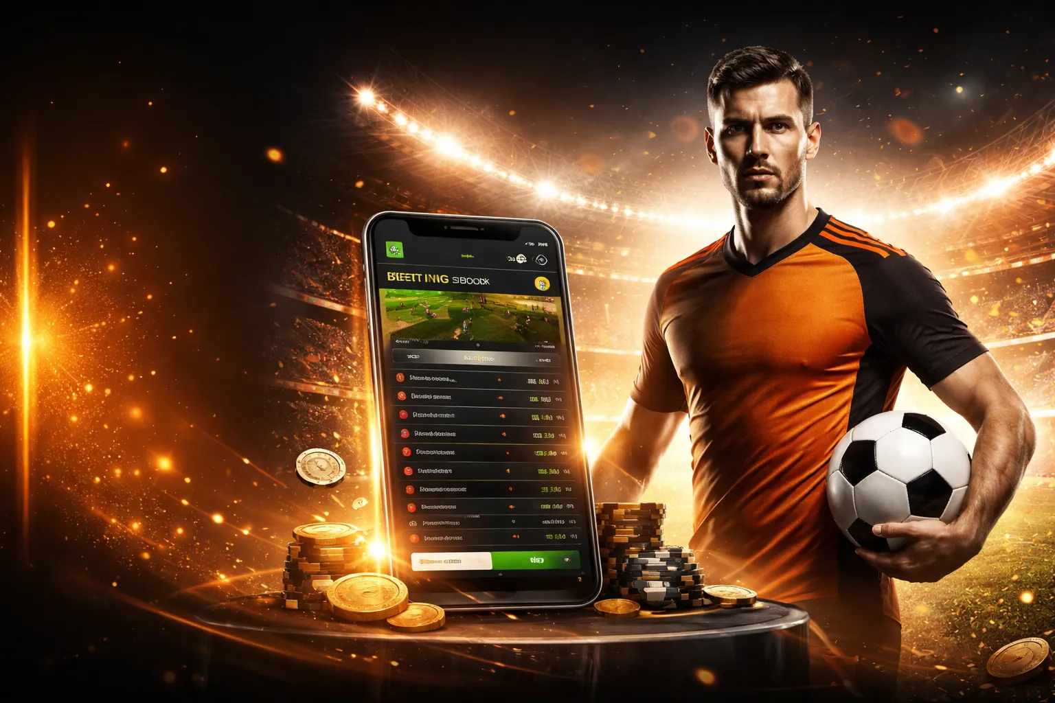 Sân vận động lớn với khán giả cổ vũ, biểu tượng thể thao cá cược tại Ku Casino Việt Nam